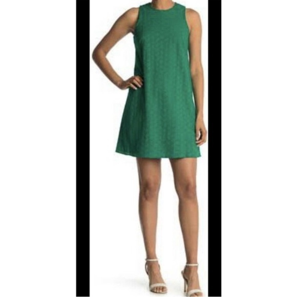 Calvin Klein Eyelet Pattern Shift Dress Size 8 - Picture 1 of 13